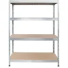 Ar Shelving Schwerlast-Steckregal Rivet 180 Cm X 120 Cm X 45 Cm 4 Böden Verzinkt
