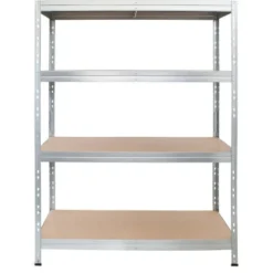 Ar Shelving Schwerlast-Steckregal Rivet 180 Cm X 120 Cm X 45 Cm 4 Böden Verzinkt