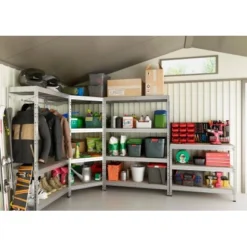 Ar Shelving Eck-Schwerlast-Steckregal Rivet Corner 180 Cm X 90 Cm X 90 Cm X 45 C 17 Ar Shelving Eck-Schwerlast-Steckregal Rivet Corner 180 Cm X 90 Cm X 90 Cm X 45 C -Wenko Astra Geschaft 833125 9