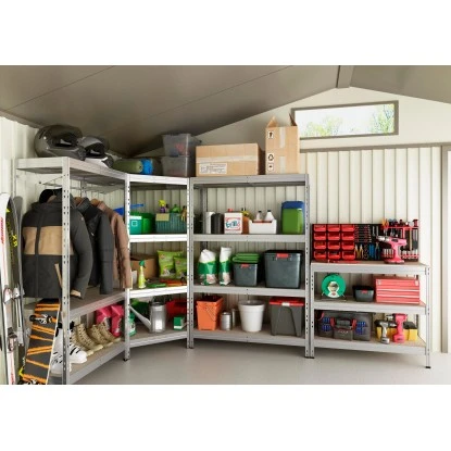 Ar Shelving Eck-Schwerlast-Steckregal Rivet Corner 180 Cm X 90 Cm X 90 Cm X 45 C 9 Ar Shelving Eck-Schwerlast-Steckregal Rivet Corner 180 Cm X 90 Cm X 90 Cm X 45 C – Bild 9