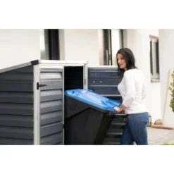 Palram Geräte- Und Mülltonnenbox Voyager Schwarz -Wenko Astra Geschaft 8346066 1741 PA705808 05