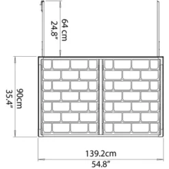 Palram Geräte- Und Mülltonnenbox Voyager Schwarz -Wenko Astra Geschaft 8346066 1741 PA705808 07