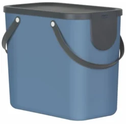 Rotho Mülleimer Albula Blau 25 L