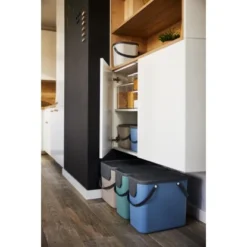 Rotho Mülleimer Albula Blau 25 L -Wenko Astra Geschaft 855151 1516 03