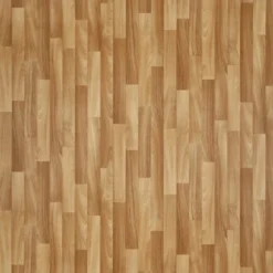 PVC-Bodenbelag Giant Stabparkettoptik Hell Meterware Breite: 300 Cm