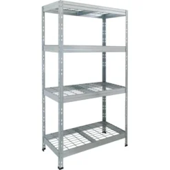 Ar Shelving Rivet Wire Schwerlast-Steckregal Mit Stahlgitter-Böden 180x90x45 4 B