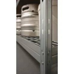 Ar Shelving Rivet Wire Schwerlast-Steckregal Mit Stahlgitter-Böden 180x90x45 4 B -Wenko Astra Geschaft 8586002700626 4343 14