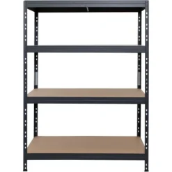 Ar Shelving Schwerlast-Steckregal Rivet L 180cm X 120cm X 45cm 4B Anthrazit FSC®
