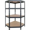 Metall-Eck-Schwerlast-Steckregal Rivet Anthrazit 180 Cm X 90 Cm X 45 Cm X 65 Cm