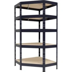 Metall-Eck-Schwerlast-Steckregal Rivet Anthrazit 180 Cm X 90 Cm X 45 Cm X 65 Cm -Wenko Astra Geschaft 8586002701654 4343 3