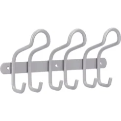 Siro Hakenleiste 1783 Metall Aluminium Länge 300 Mm 6 Haken