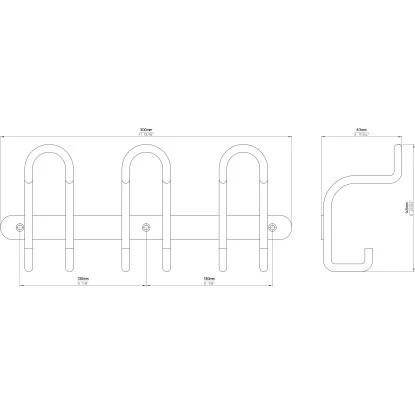 Siro Hakenleiste 1783 Metall Aluminium Länge 300 Mm 6 Haken 6 Siro Hakenleiste 1783 Metall Aluminium Länge 300 Mm 6 Haken – Bild 6