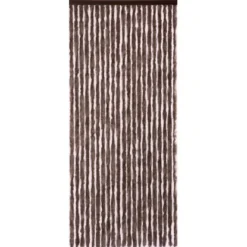 Türvorhang Flauschi Dunkelbraun 90 Cm X 200 Cm