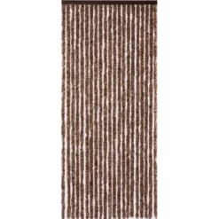 Türvorhang Flauschi Braun-Meliert 90 Cm X 200 Cm