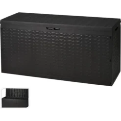 Gartenkiste 300 Liter Dunkelgrau BxHxT 120 Cm X 60 Cm X 45 Cm