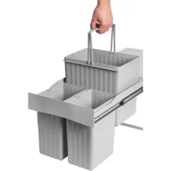 Einbauabfallsammler 1 X 16 L + 2 X 7,5 L 11 Einbauabfallsammler 1 X 16 L + 2 X 7,5 L -Wenko Astra Geschaft 871149780 2137 CU01 211218