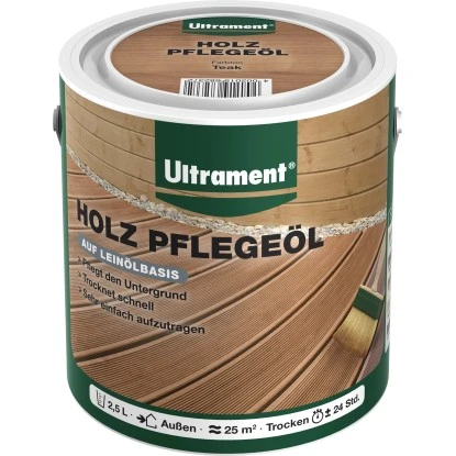 Ultrament Pflegeöl Holz 2,5 L Teak 1 Ultrament Pflegeöl Holz 2,5 L Teak