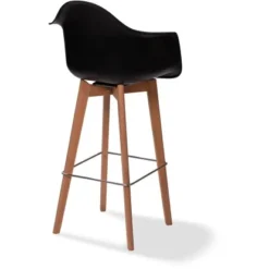 Veba Barhocker Keeve Mit Armlehne 119 X 53 X 47 Cm Schwarz -Wenko Astra Geschaft 8719979475284 11006600 3