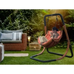 Axi Hängesessel Capri Mit Gestell Terrakotta -Wenko Astra Geschaft 8720365061042 1737 IA 03