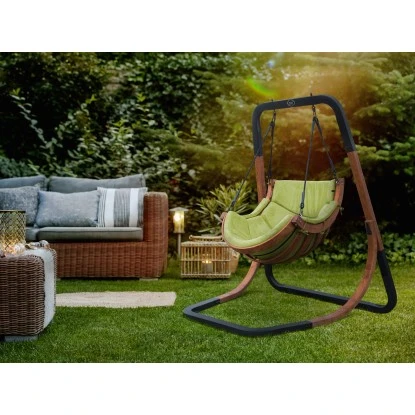 Axi Hängesessel Capri Mit Gestell Grün 2 Axi Hängesessel Capri Mit Gestell Grün – Bild 2