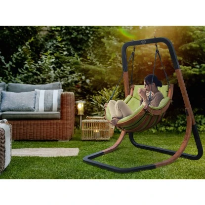 Axi Hängesessel Capri Mit Gestell Grün 4 Axi Hängesessel Capri Mit Gestell Grün – Bild 4