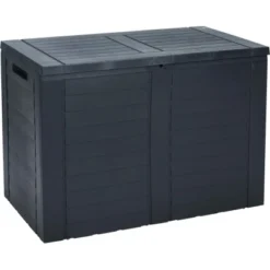 Kissenbox 170 Liter Anthrazit BxHxT 75 Cm X 53 Cm X 44 Cm