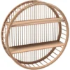 Rattan-Wandregal Minimalist Zen Ø 46 Cm Natur