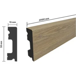 Selit Sockelleiste Selitstyle® FBL50 Wasserfest Eiche Siena -Wenko Astra Geschaft 895016 2386 2