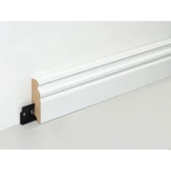 FN Neuhofer Sockelleiste FU065L Dekor Weiß MDF Foliert 18,5 X 60 X 2.400 Mm -Wenko Astra Geschaft 9003719079177 4910 3