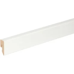 FN Neuhofer Sockelleiste FU018L Dekor Weiß MDF 15x38,5x2.400 Mm