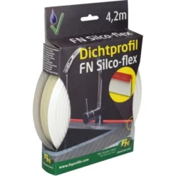 FN Neuhofer FN Silco-Flex Dichtprofil PVC Weiß 5,5 X 30 X 4.200 Mm -Wenko Astra Geschaft 9003719258725 4910 3