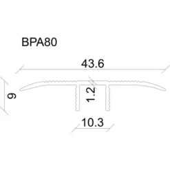 Bewegungsprofil Alu Clic Fix 80 Gold Eloxiert 44 Mm X 9 Mm Länge 900 Mm -Wenko Astra Geschaft 9003719267215 1750 4