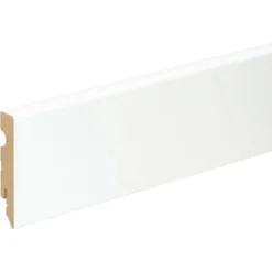 FN Neuhofer Sockelleiste FU084L Weiß Foliert 15 Mm X 80 Mm X 2400 Mm