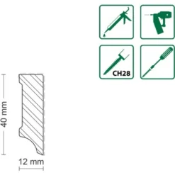 FN Neuhofer Sockelleiste S0402 Eiche Natur Lackiert 30 X 16 X 2.400 Mm -Wenko Astra Geschaft 9003719885648 4910 2
