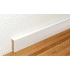 Sockelleiste S0402 Lackiert 12 X 40 X 2400 Mm Buche Massiv Weiß -Wenko Astra Geschaft 9003719885662 4910 3