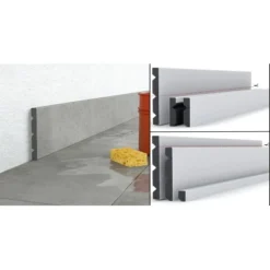 FN Neuhofer Fliesenleiste KU068 FN Tile-Fix PVC Weiß 7,6x67,6x2.400 Mm -Wenko Astra Geschaft 9010115125650 4910 3