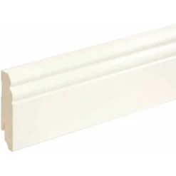 FN Neuhofer Sockelleiste L0133L Kiefer Weiß Lackiert Dekor