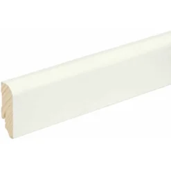 FN Neuhofer Sockelleiste L0144L Kiefer Weiß Lackiert Dekor