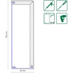 FN Neuhofer Besfestigungssystem FN Click-Fix 18 Rohrabdeckleiste FRA04 3 Stück -Wenko Astra Geschaft 9010115241855 4910 2