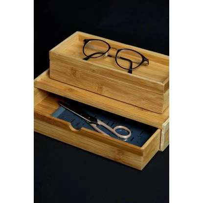 Wenko Box Terra Bambus Braun Mit Schublade 4 Wenko Box Terra Bambus Braun Mit Schublade – Bild 4