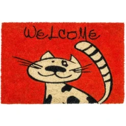 ASTRA-Kollektion Fußmatte Coco Style Katze 40 Cm X 60 Cm