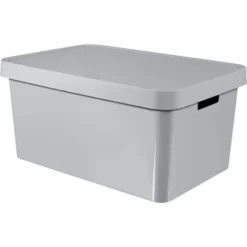 Curver 3er Set Infinity Box Mit Deckel 45 L Hellgrau