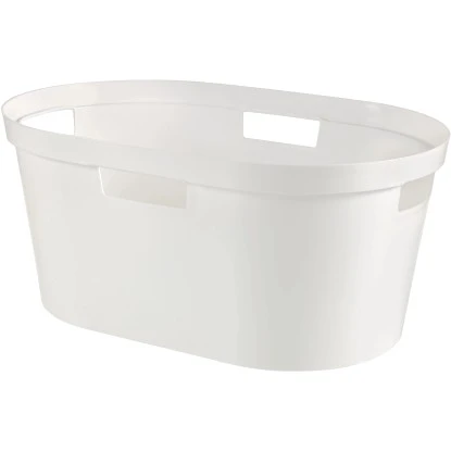 Curver Wäschebox 60 L + Wäschekorb 40 L 2-er Set Infinity Weiß 3 Curver Wäschebox 60 L + Wäschekorb 40 L 2-er Set Infinity Weiß – Bild 3