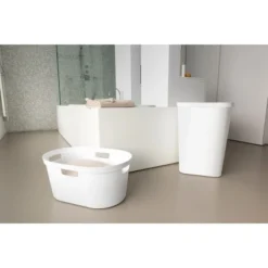 Curver Wäschebox 60 L + Wäschekorb 40 L 2-er Set Infinity Weiß 9 Curver Wäschebox 60 L + Wäschekorb 40 L 2-er Set Infinity Weiß -Wenko Astra Geschaft 950765 3271 3