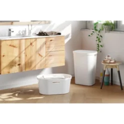 Curver Wäschebox 60 L + Wäschekorb 40 L 2-er Set Infinity Weiß 11 Curver Wäschebox 60 L + Wäschekorb 40 L 2-er Set Infinity Weiß -Wenko Astra Geschaft 950765 3271 5