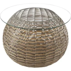 Kayoom Beistelltisch Baran Hellbraun 36 Cm X 45 Cm X 62 Cm