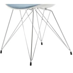 Kayoom Stuhl Emily 110 2er-Set Weiß - Hellblau 48 Cm X 80 Cm X 53 Cm -Wenko Astra Geschaft 95586 4842 4056216814876 6