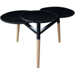 Kayoom Beistelltisch Butler Schwarz 49,5 Cm X 71 Cm X 86,5 Cm