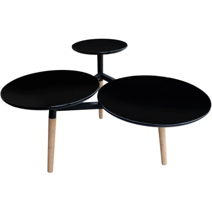 Kayoom Beistelltisch Butler Schwarz 49,5 Cm X 71 Cm X 86,5 Cm 2 Kayoom Beistelltisch Butler Schwarz 49,5 Cm X 71 Cm X 86,5 Cm – Bild 2