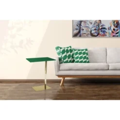 Kayoom Beistelltisch Lucy Grün-Gold 63 Cm X 34 Cm X 50 Cm -Wenko Astra Geschaft 95606 4842 4056216742735 6